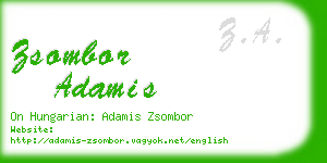 zsombor adamis business card